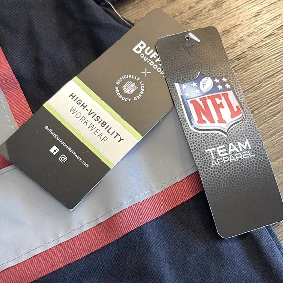 NWT [Buffalo Outdoors] x NFL Houston Texans Reflective Safety Workwear Shirt - Picture 5 of 9